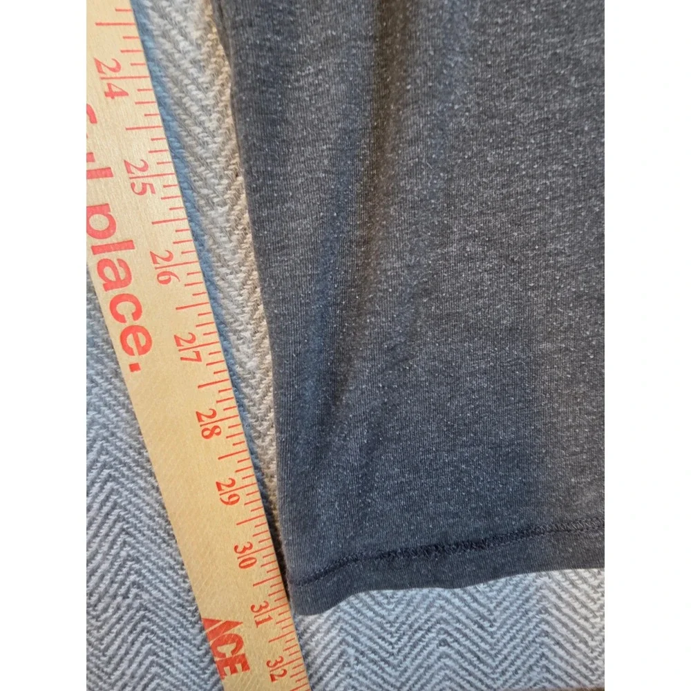 Hollister California Wide Leg Sweatpants Charcoal Gray Lime Green Logo Large
